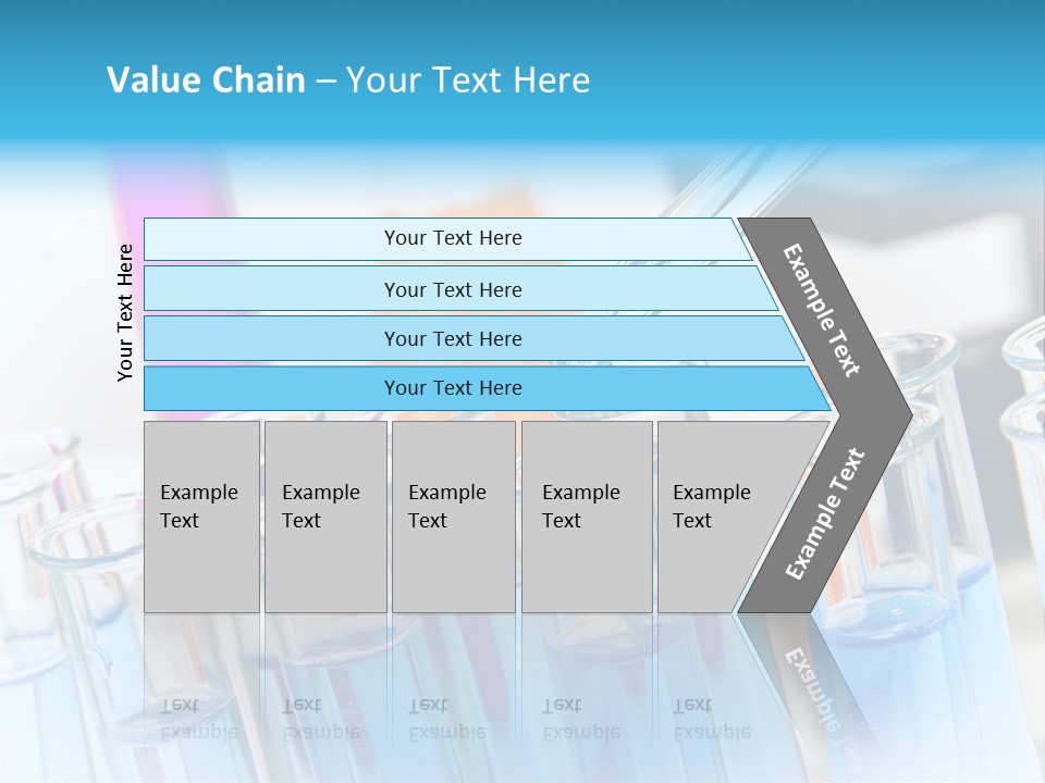 Tube Chemistry Blue PowerPoint Template