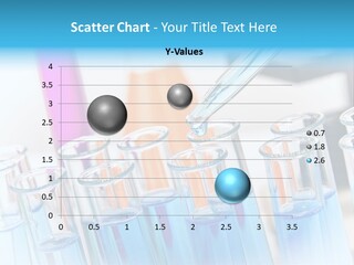 Tube Chemistry Blue PowerPoint Template