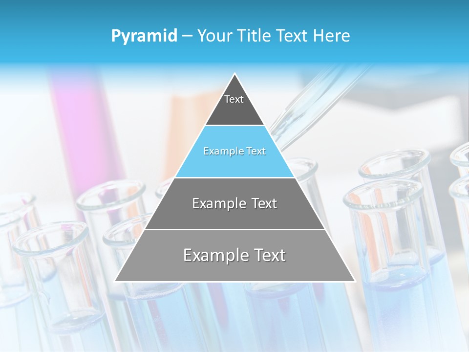 Tube Chemistry Blue PowerPoint Template