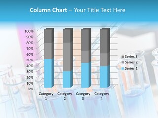 Tube Chemistry Blue PowerPoint Template