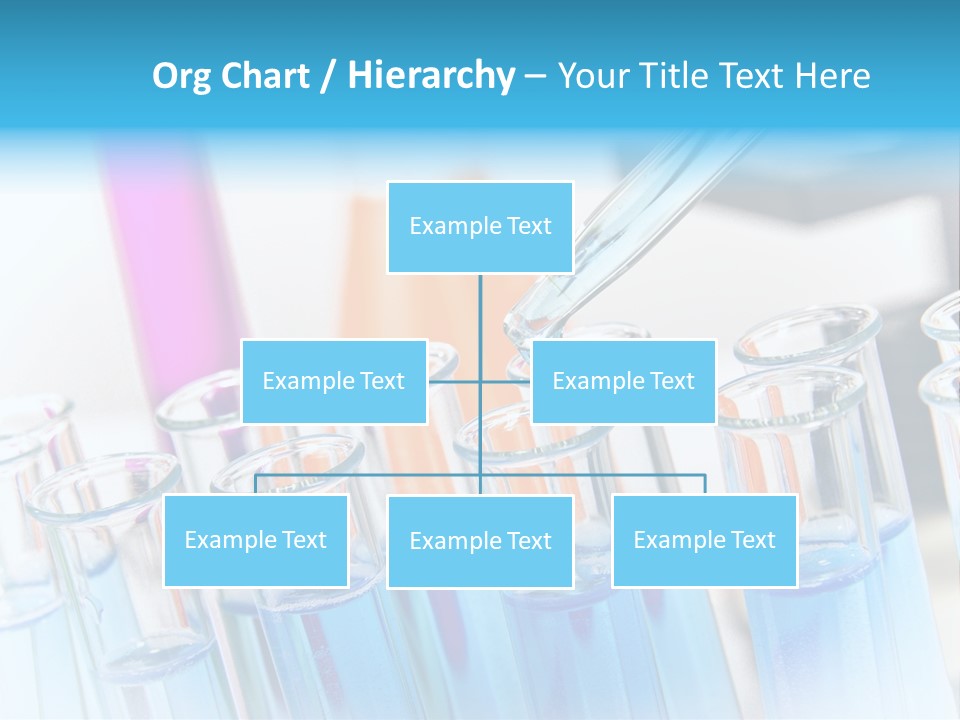 Tube Chemistry Blue PowerPoint Template