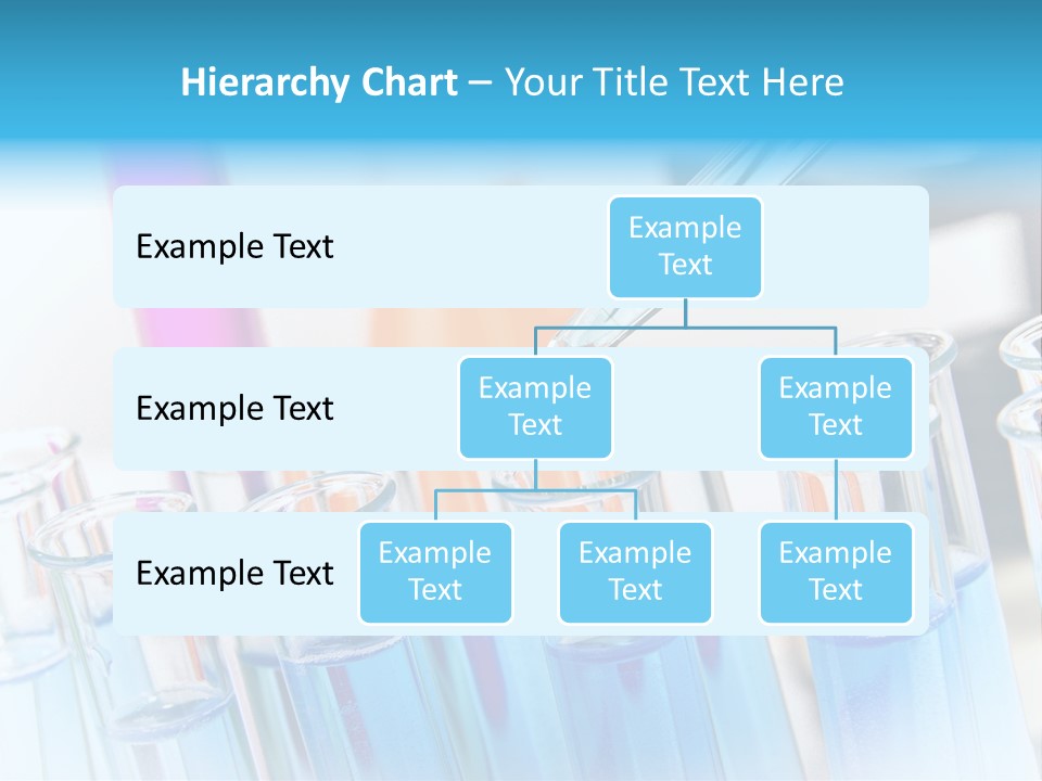 Tube Chemistry Blue PowerPoint Template