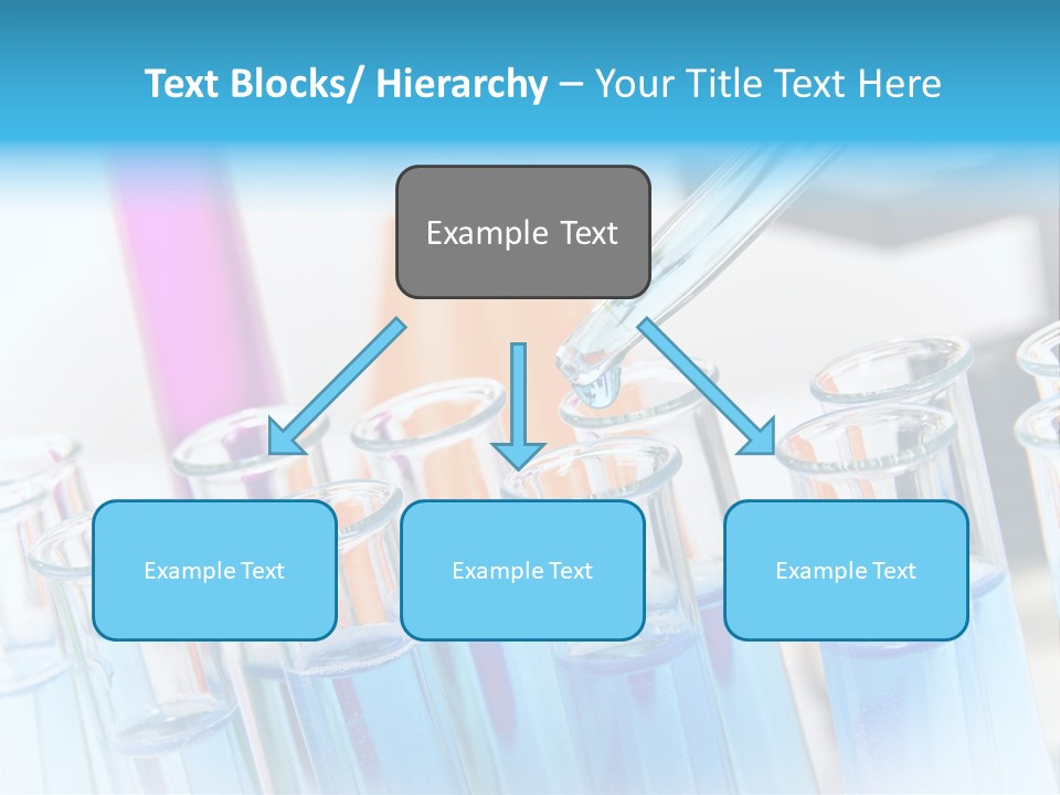 Tube Chemistry Blue PowerPoint Template