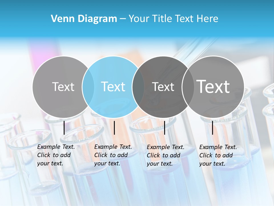 Tube Chemistry Blue PowerPoint Template
