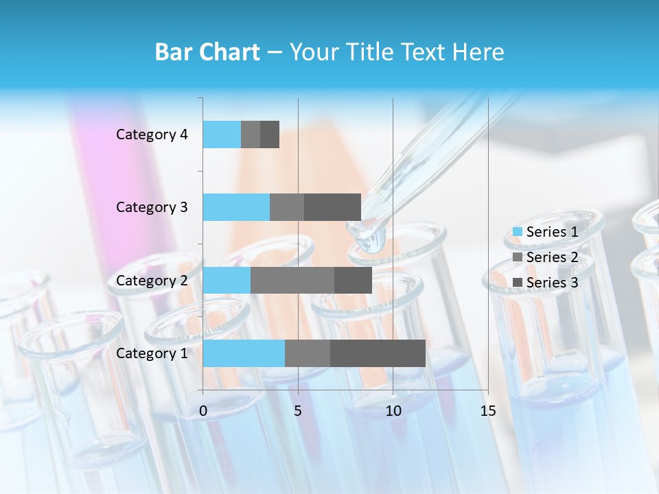 Tube Chemistry Blue PowerPoint Template