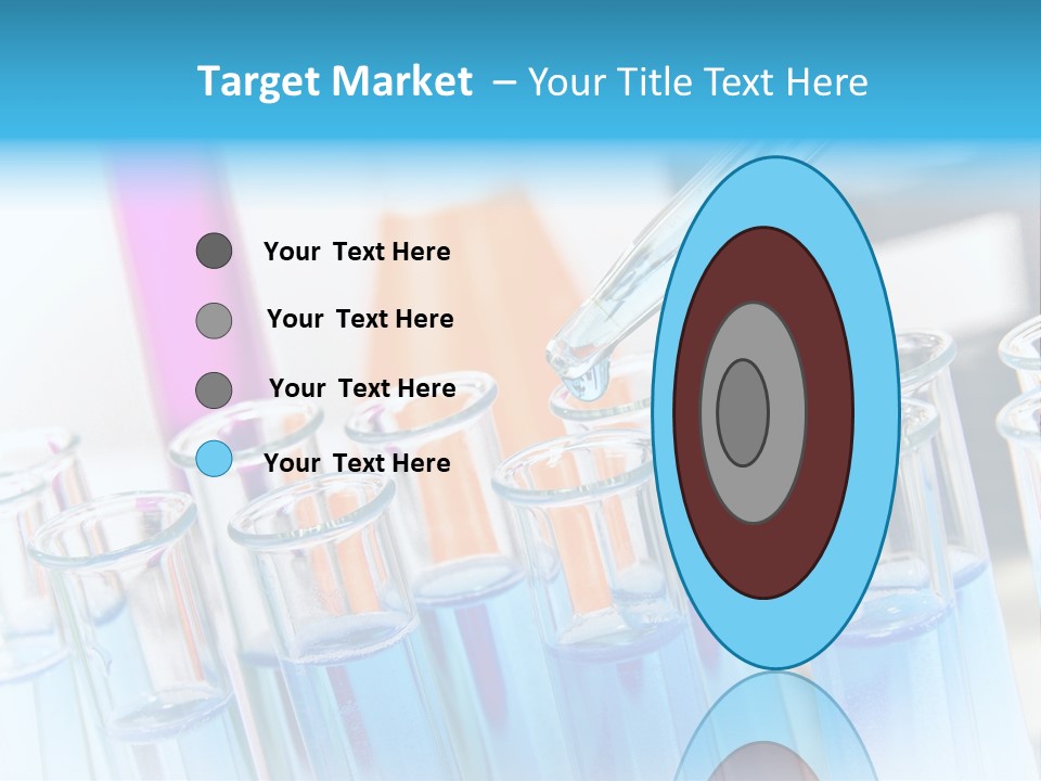 Tube Chemistry Blue PowerPoint Template