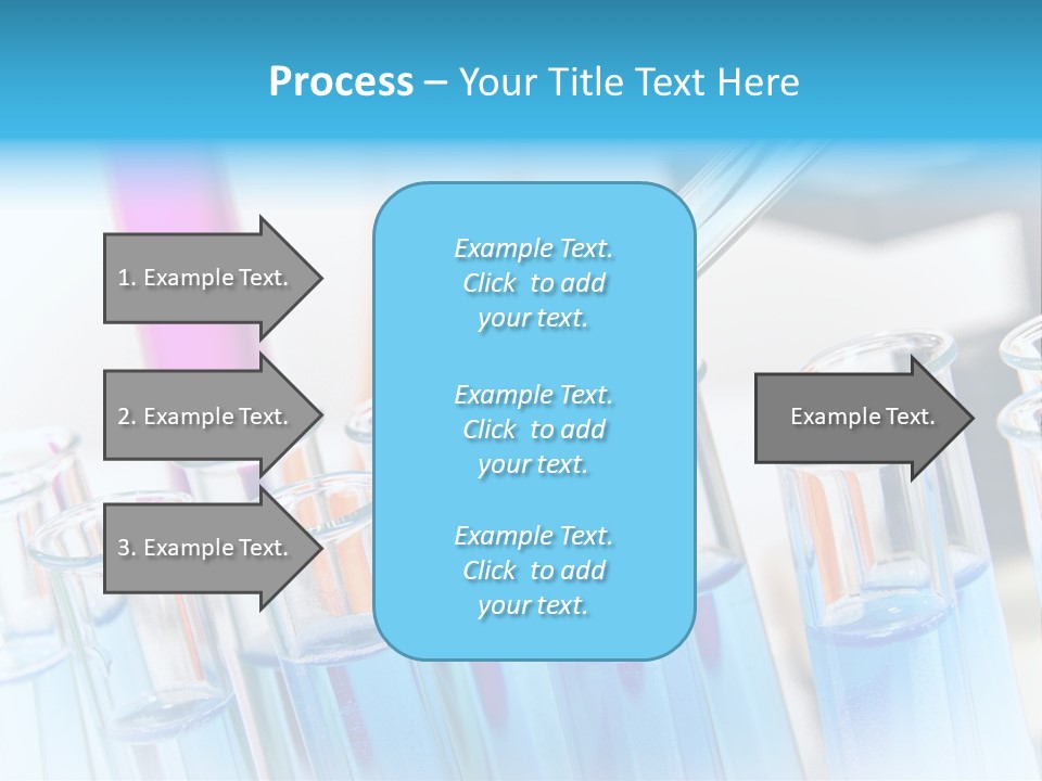 Tube Chemistry Blue PowerPoint Template