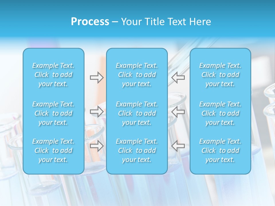 Tube Chemistry Blue PowerPoint Template