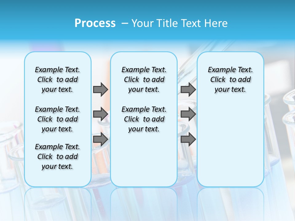 Tube Chemistry Blue PowerPoint Template