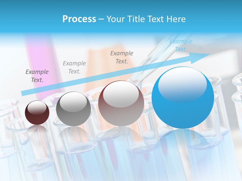 Tube Chemistry Blue PowerPoint Template