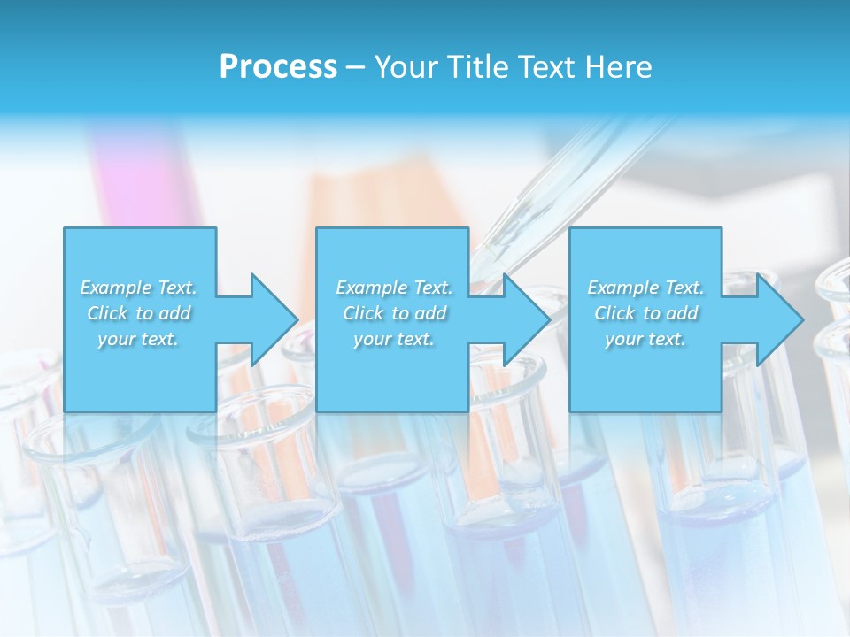 Tube Chemistry Blue PowerPoint Template