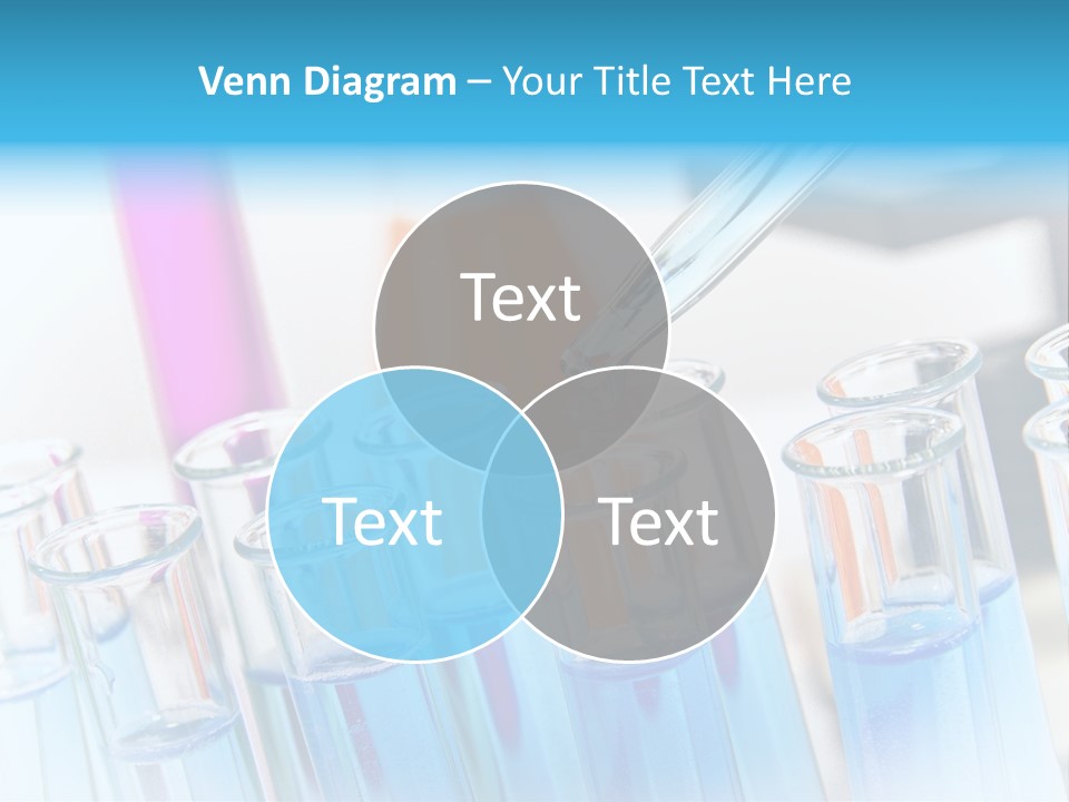 Tube Chemistry Blue PowerPoint Template