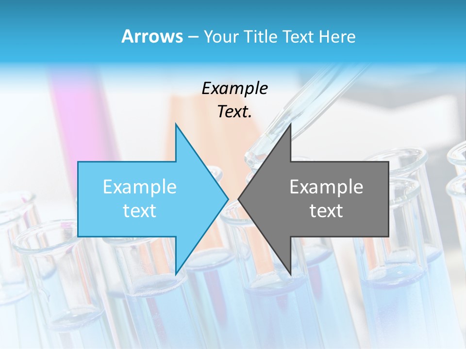 Tube Chemistry Blue PowerPoint Template