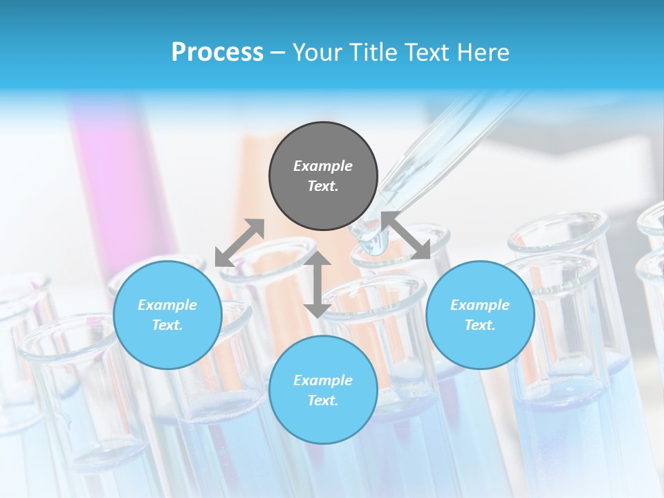 Tube Chemistry Blue PowerPoint Template