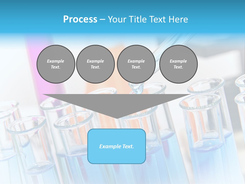 Tube Chemistry Blue PowerPoint Template