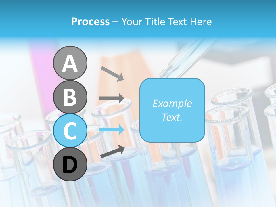 Tube Chemistry Blue PowerPoint Template