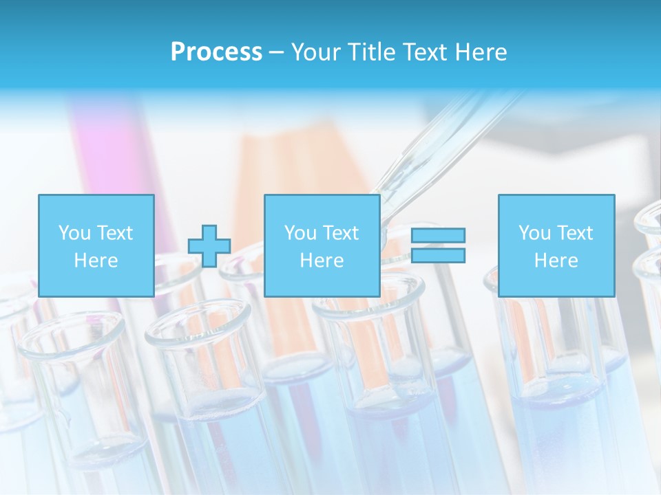 Tube Chemistry Blue PowerPoint Template