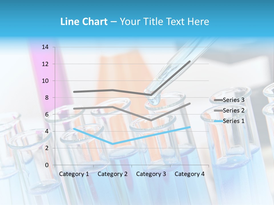 Tube Chemistry Blue PowerPoint Template