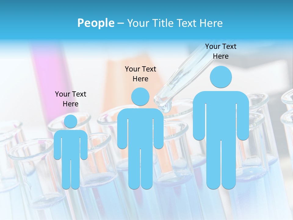 Tube Chemistry Blue PowerPoint Template
