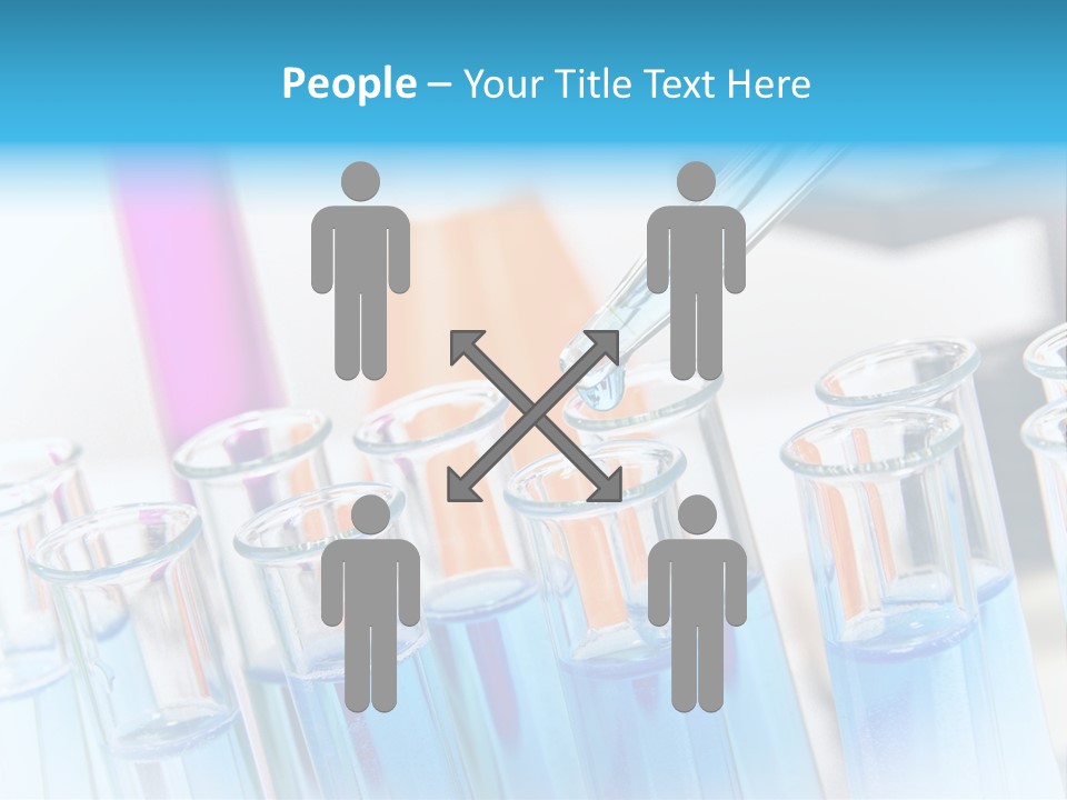 Tube Chemistry Blue PowerPoint Template