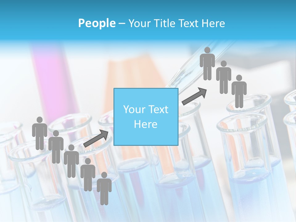Tube Chemistry Blue PowerPoint Template