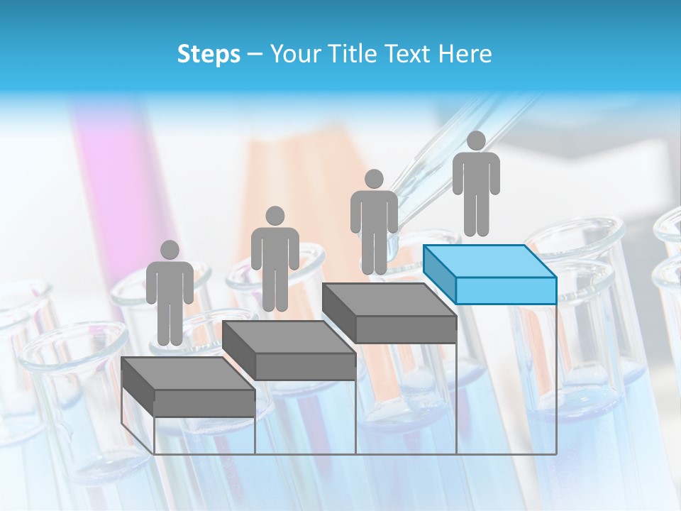 Tube Chemistry Blue PowerPoint Template