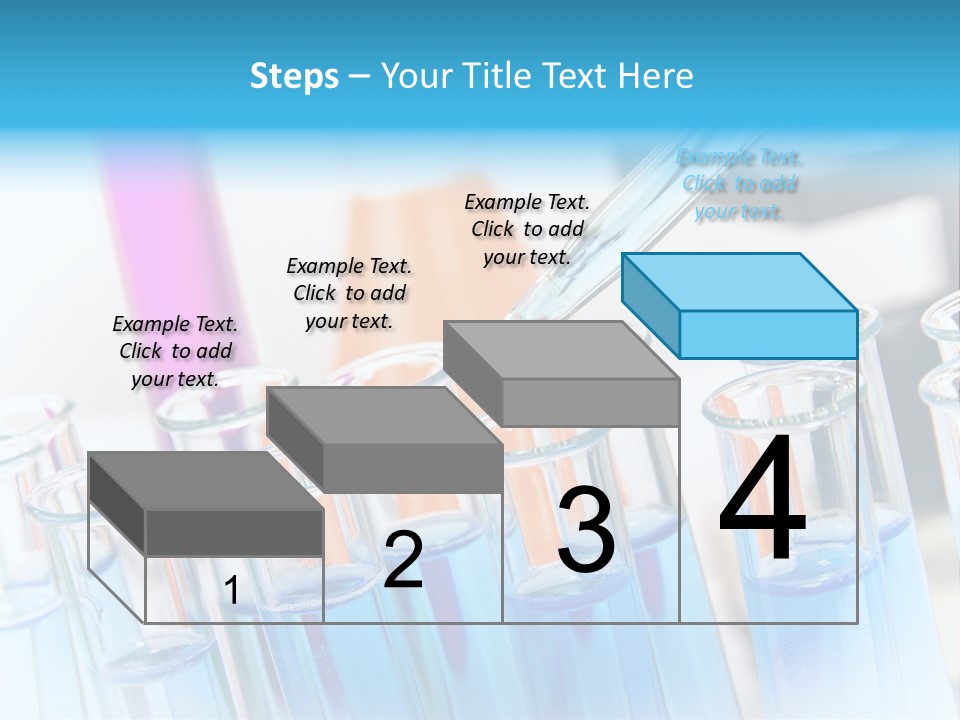 Tube Chemistry Blue PowerPoint Template