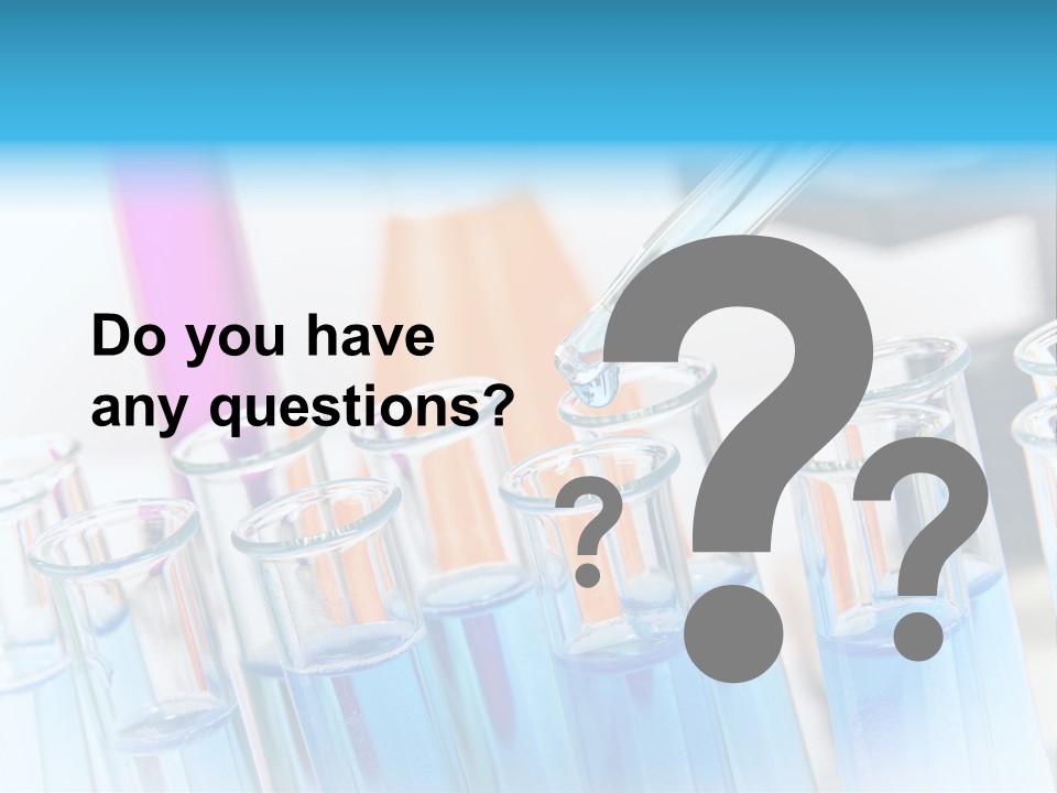 Tube Chemistry Blue PowerPoint Template