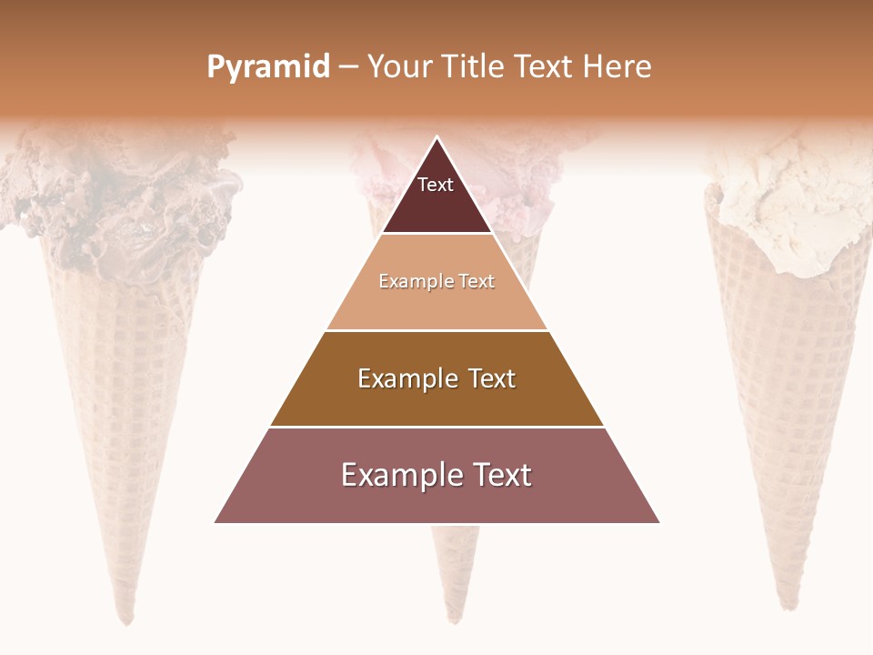 Cream Pieces Portion PowerPoint Template