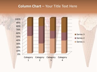 Cream Pieces Portion PowerPoint Template