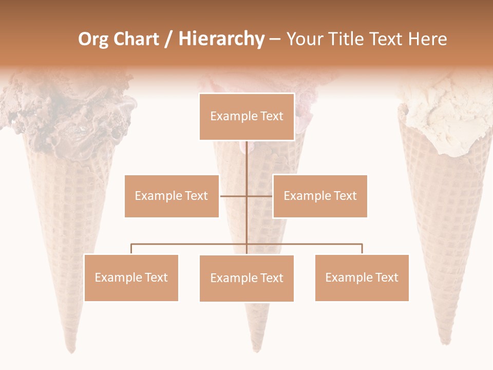 Cream Pieces Portion PowerPoint Template