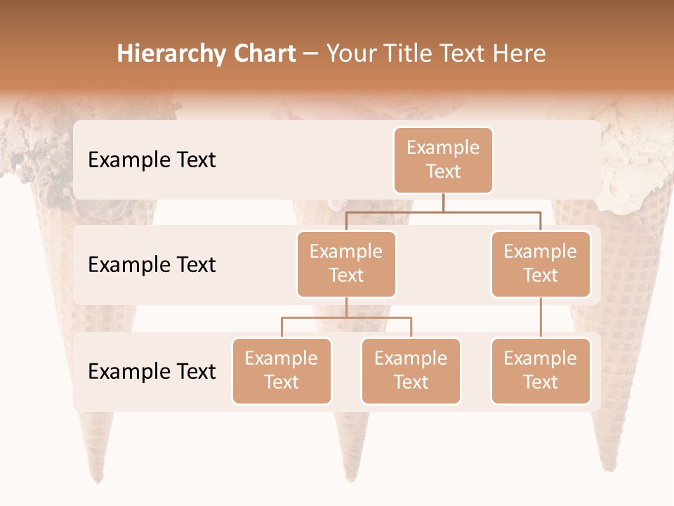 Cream Pieces Portion PowerPoint Template
