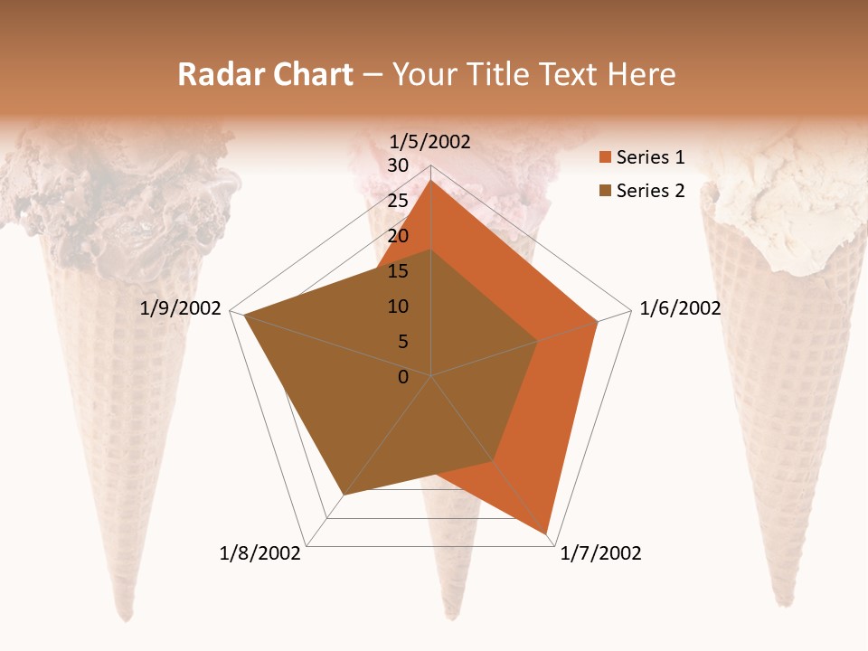 Cream Pieces Portion PowerPoint Template