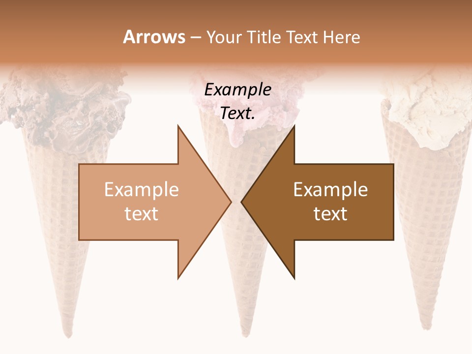 Cream Pieces Portion PowerPoint Template