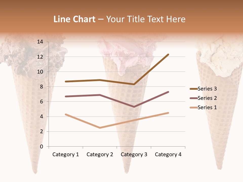Cream Pieces Portion PowerPoint Template