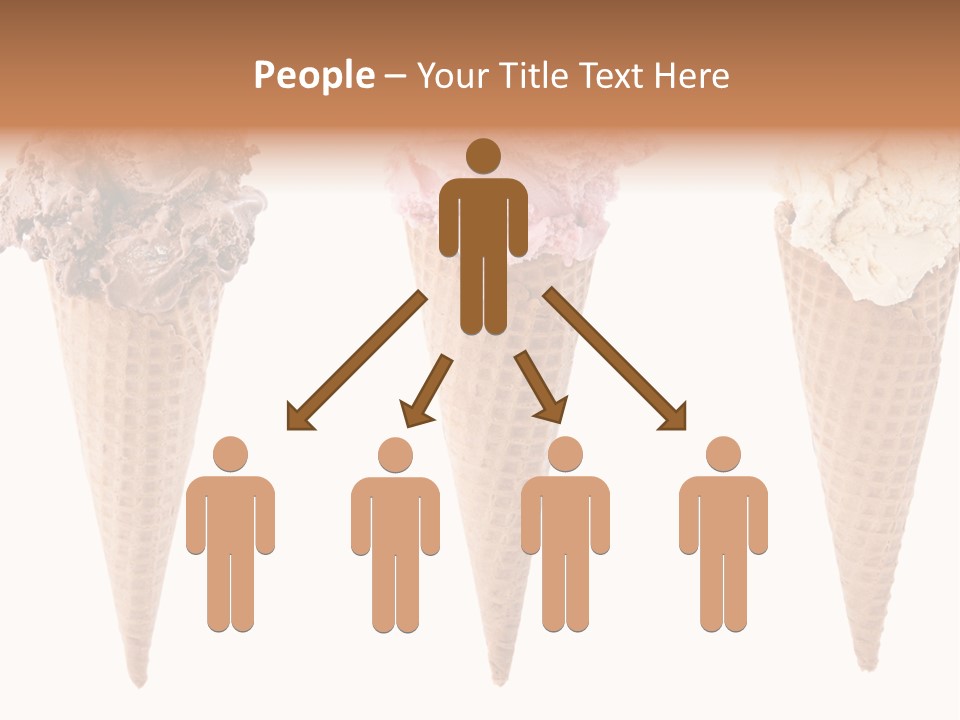 Cream Pieces Portion PowerPoint Template