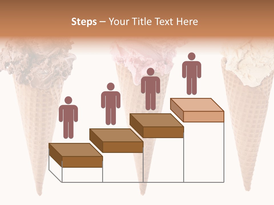 Cream Pieces Portion PowerPoint Template