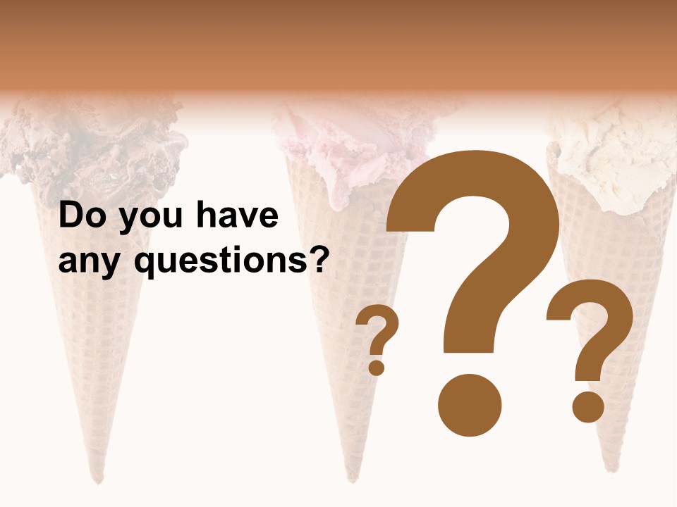 Cream Pieces Portion PowerPoint Template