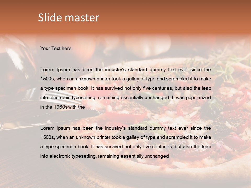 Baked Cuisine Table PowerPoint Template