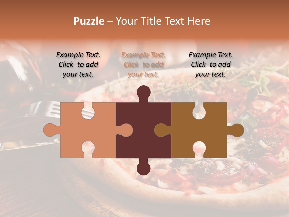 Baked Cuisine Table PowerPoint Template