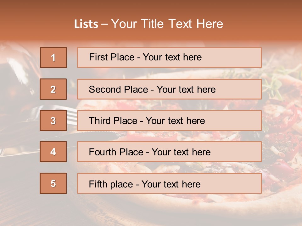Baked Cuisine Table PowerPoint Template