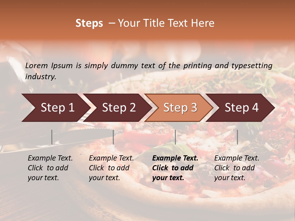 Baked Cuisine Table PowerPoint Template