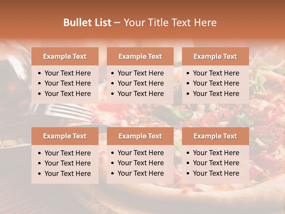 Baked Cuisine Table PowerPoint Template