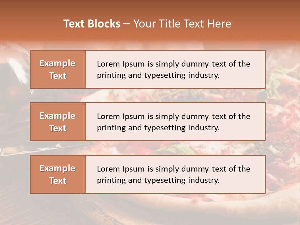 Baked Cuisine Table PowerPoint Template
