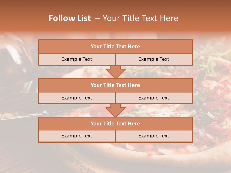 Baked Cuisine Table PowerPoint Template