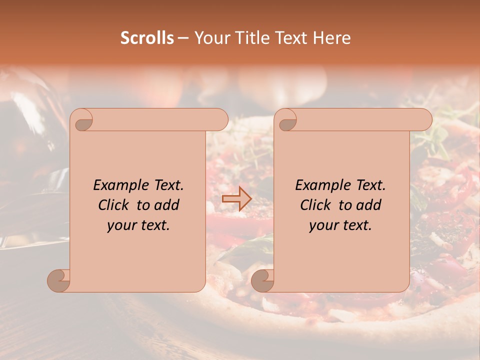 Baked Cuisine Table PowerPoint Template