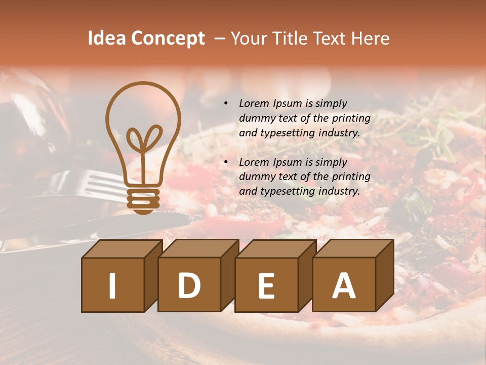 Baked Cuisine Table PowerPoint Template