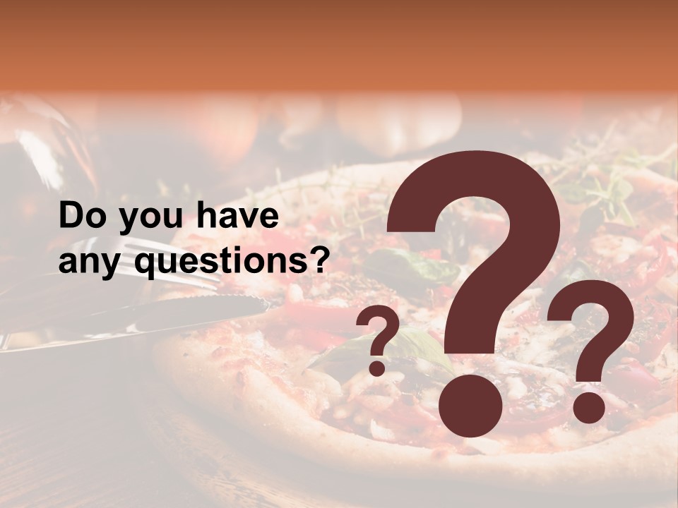 Baked Cuisine Table PowerPoint Template