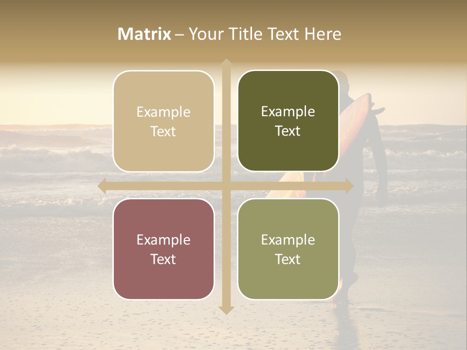 Rocks Wavy Sea PowerPoint Template