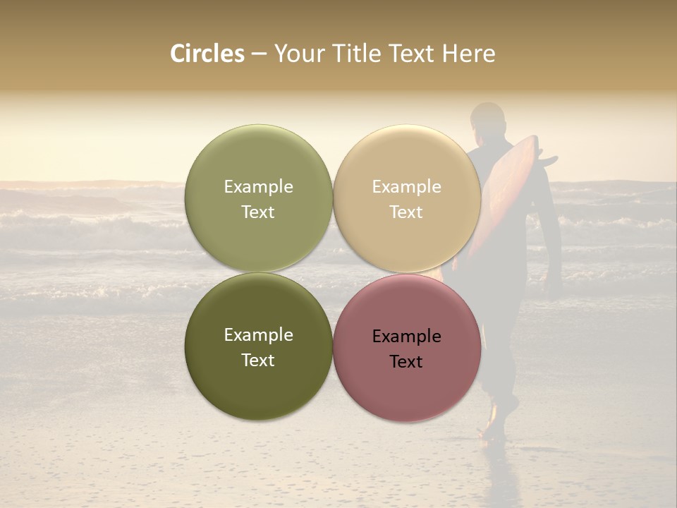 Rocks Wavy Sea PowerPoint Template